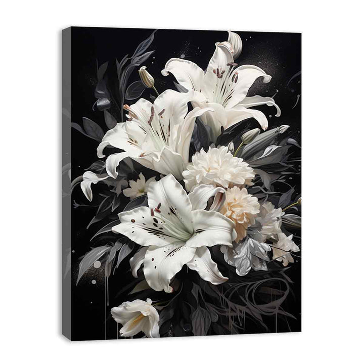 White Flowers Painting