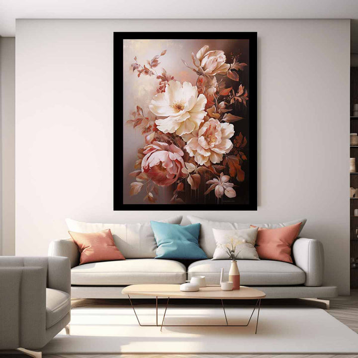 Brown Flower  Art Painting