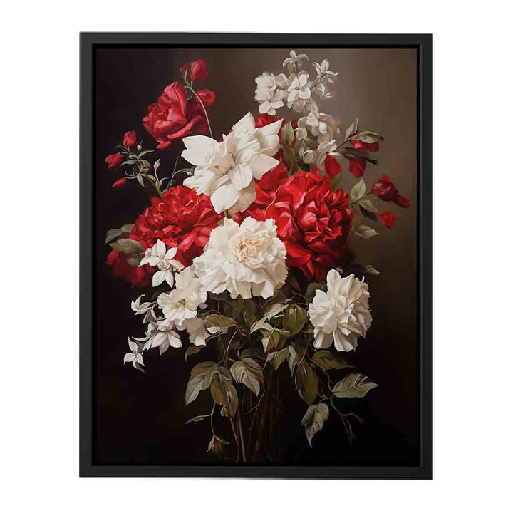 Vinatge Flower Painting  Canvas Print