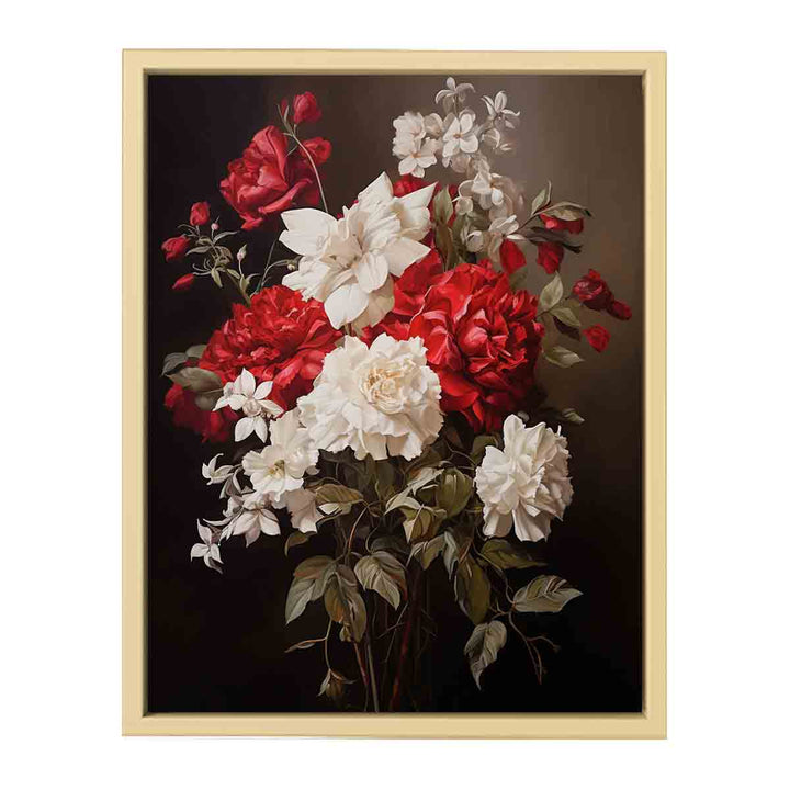 Vinatge Flower Painting  Art Print