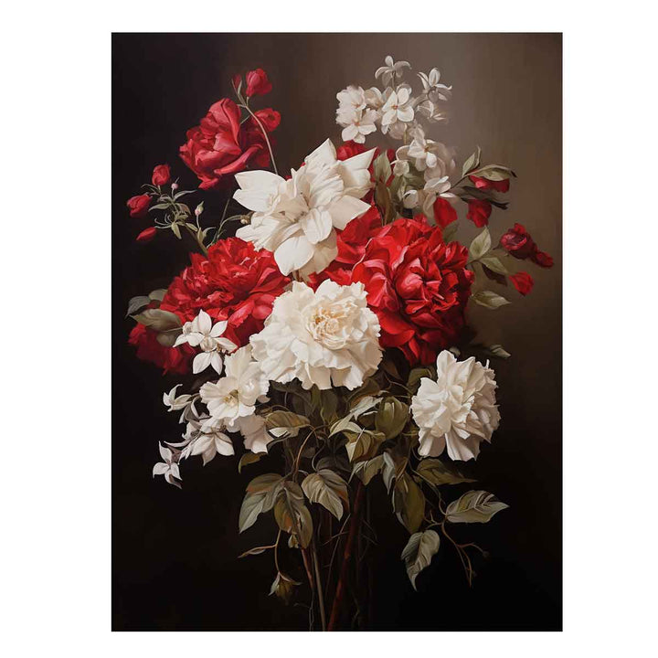 Vinatge Flower Painting