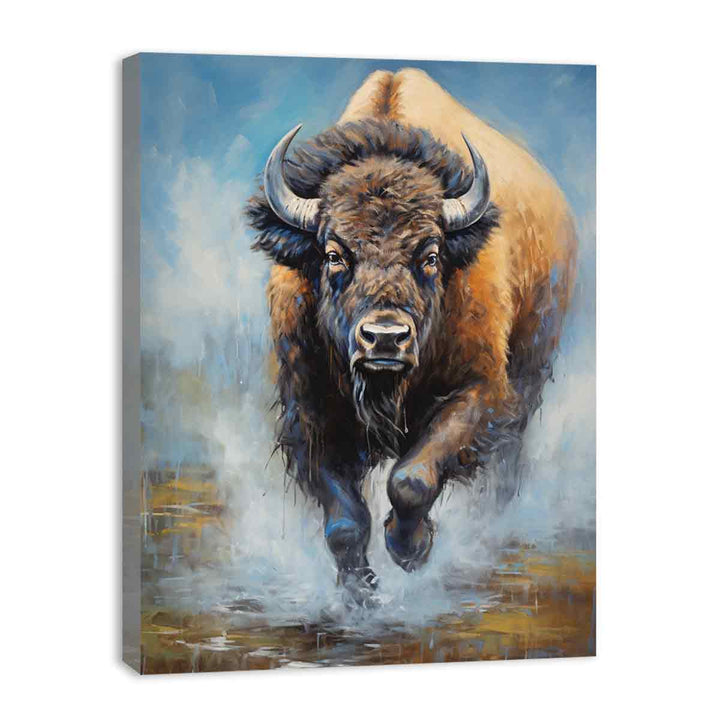 Running Bull  Painting