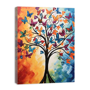 Buterfuly Tree Modern Art Painting