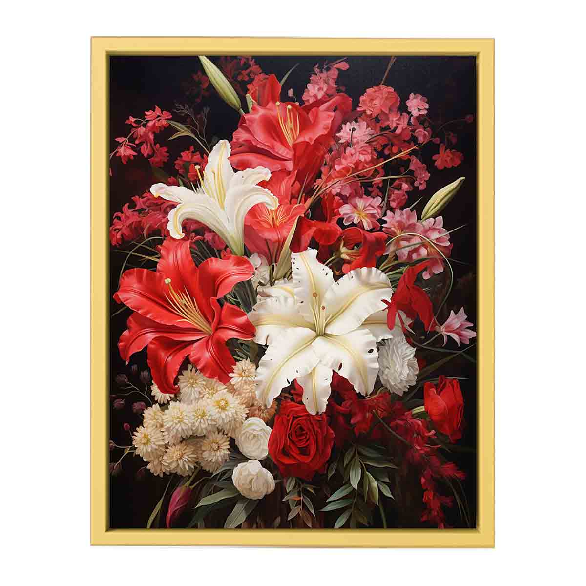 Beautiful Floral Painting  Streched canvas