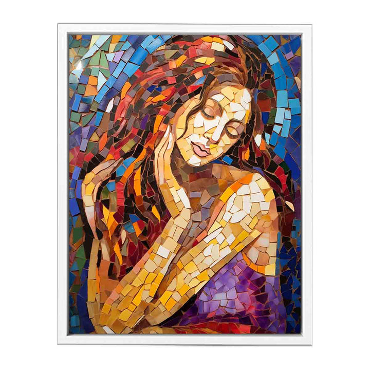 Mosaic Art Painting Framed Print