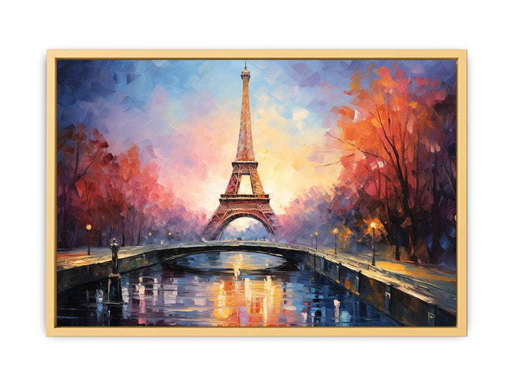 Eiffel Sunset  Streched canvas