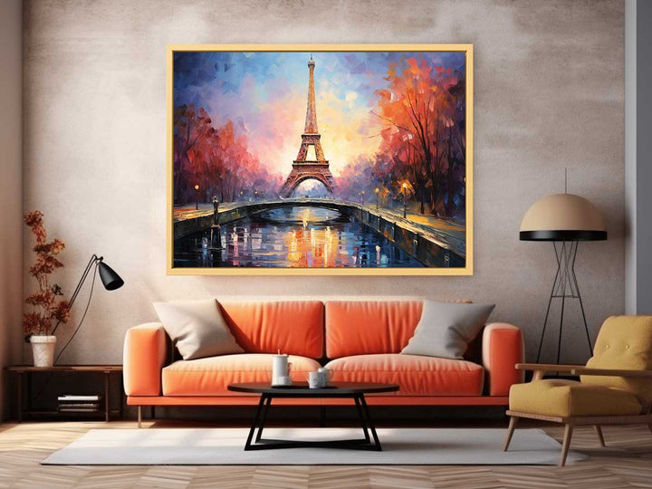 Eiffel Sunset Painting