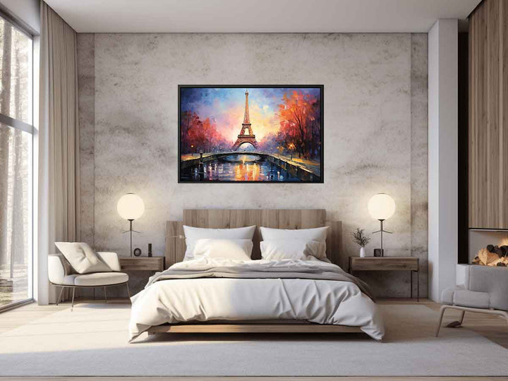 Eiffel Sunset Painting