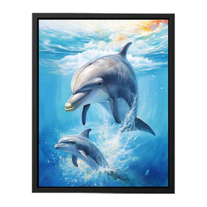 Dolphin Artwork  Canvas Print