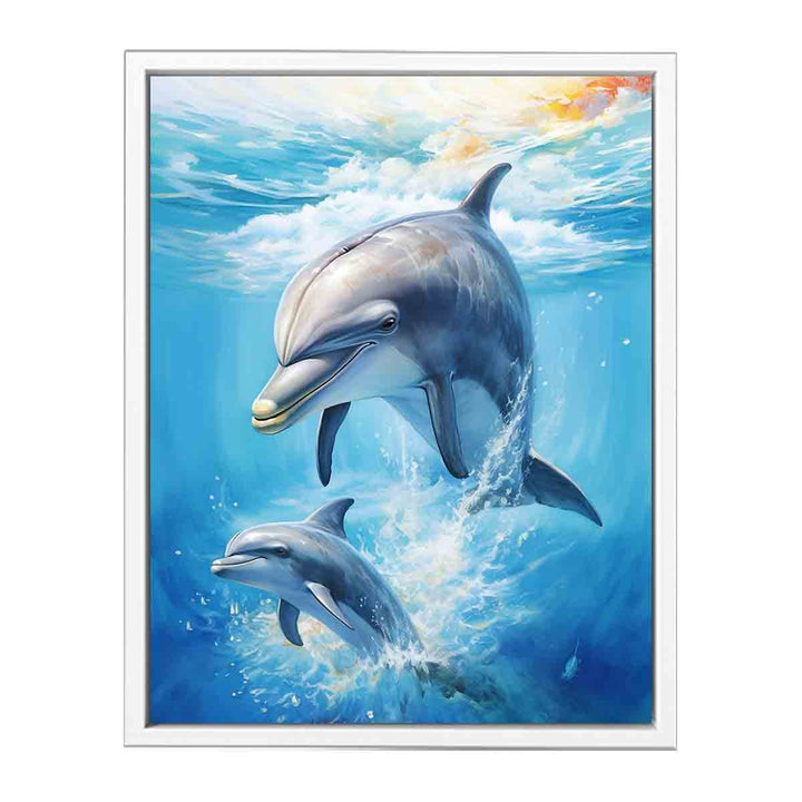 Dolphin Artwork Framed Print
