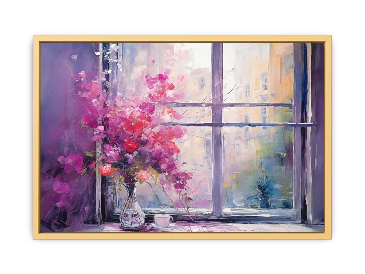 Still Life Window Art   Streched canvas