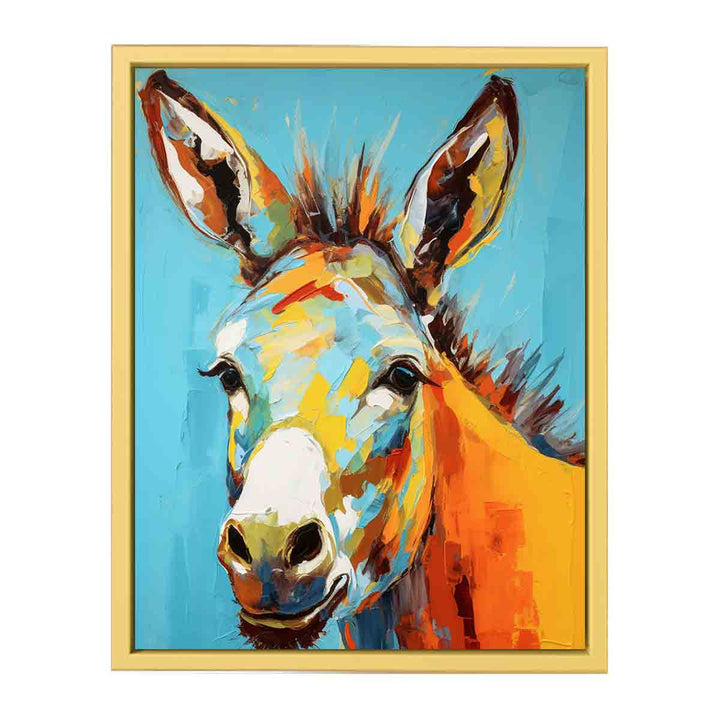 Modern Donkey Art  Streched canvas