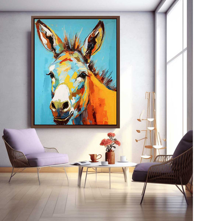 Modern Donkey Art Painting