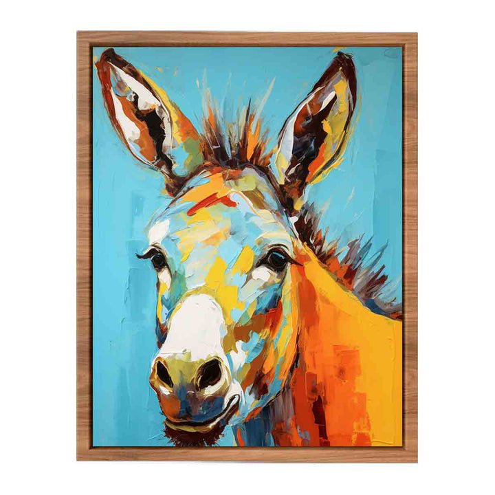 Modern Donkey Art Poster