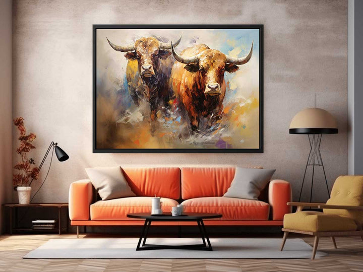 Spirit of the Shaggy Giants Bull Painting