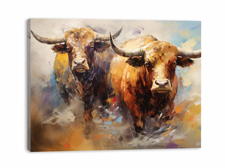 Spirit of the Shaggy Giants Bull Painting