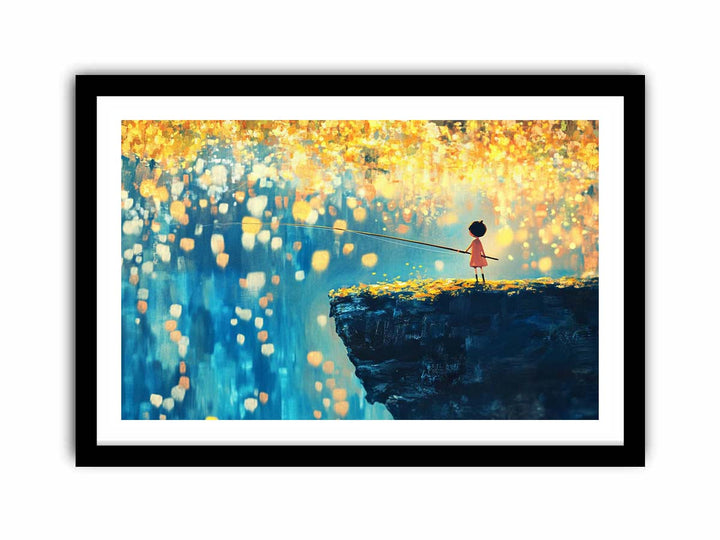 Tiny Fishing  Art Print
