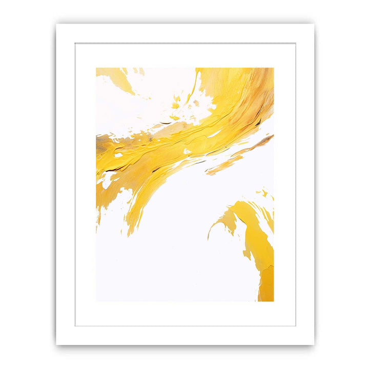Abstract Yellow  Streched canvas