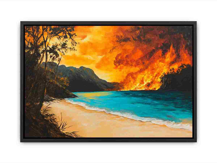 Fire Lake  Painting