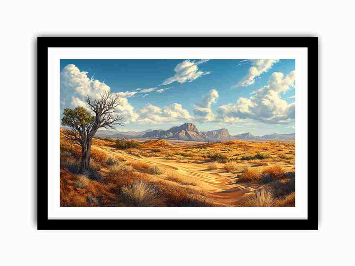 Desert Sunset  Art Print