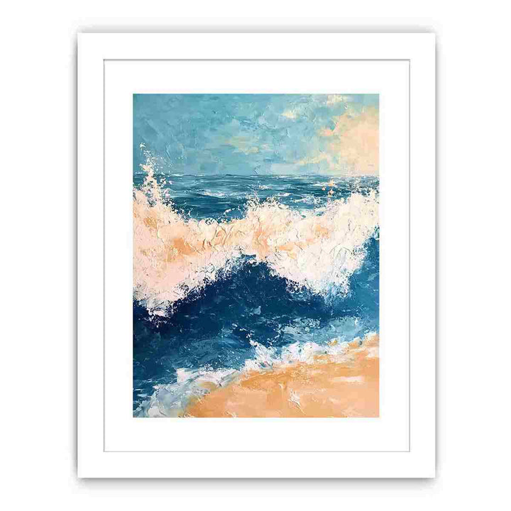 Ocean Waves Abstract Streched canvas
