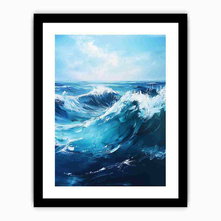 Blue Waves  Art Print