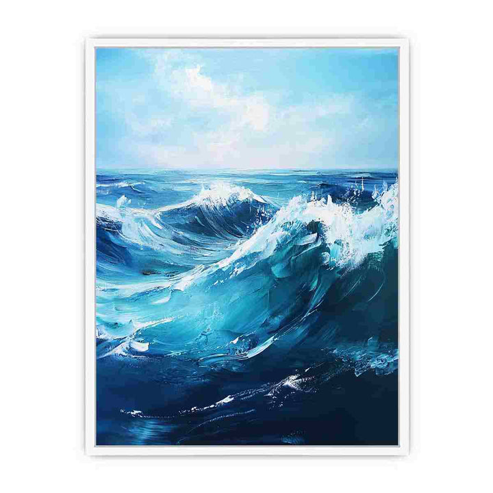 Blue Waves Framed Print