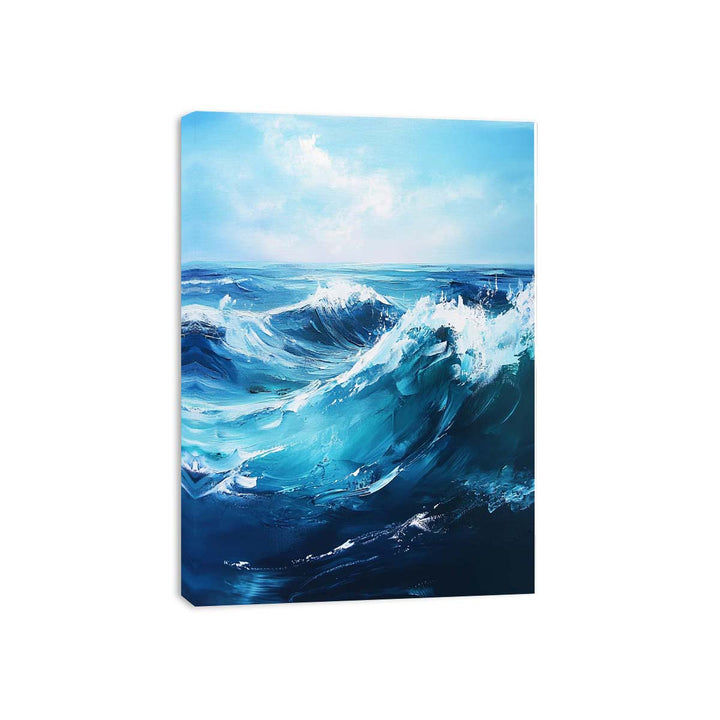 Blue Waves Canvas Print