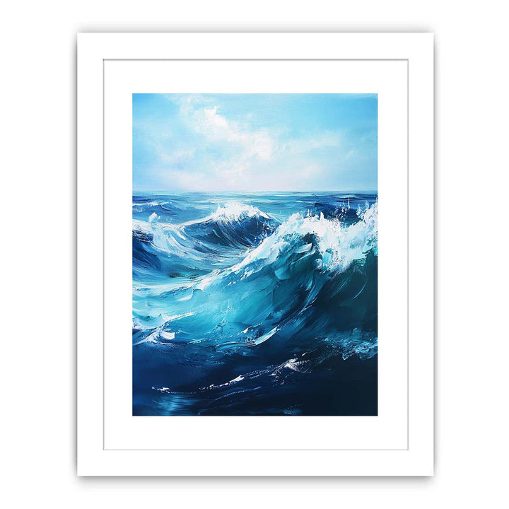 Blue Waves Streched canvas