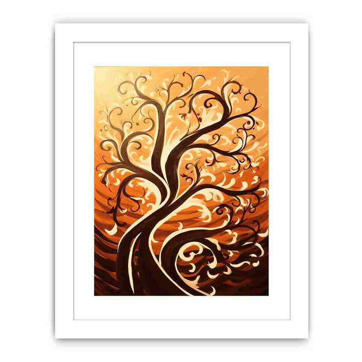 Brown Tree Streched canvas