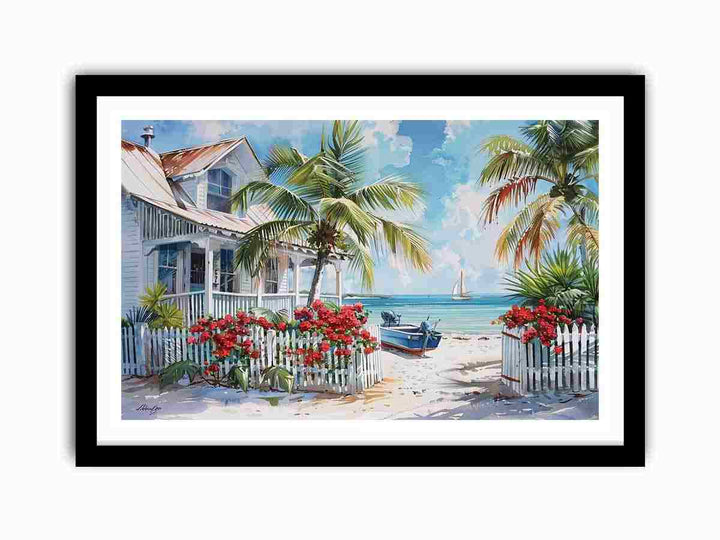 Caribbian Beach  Art Print