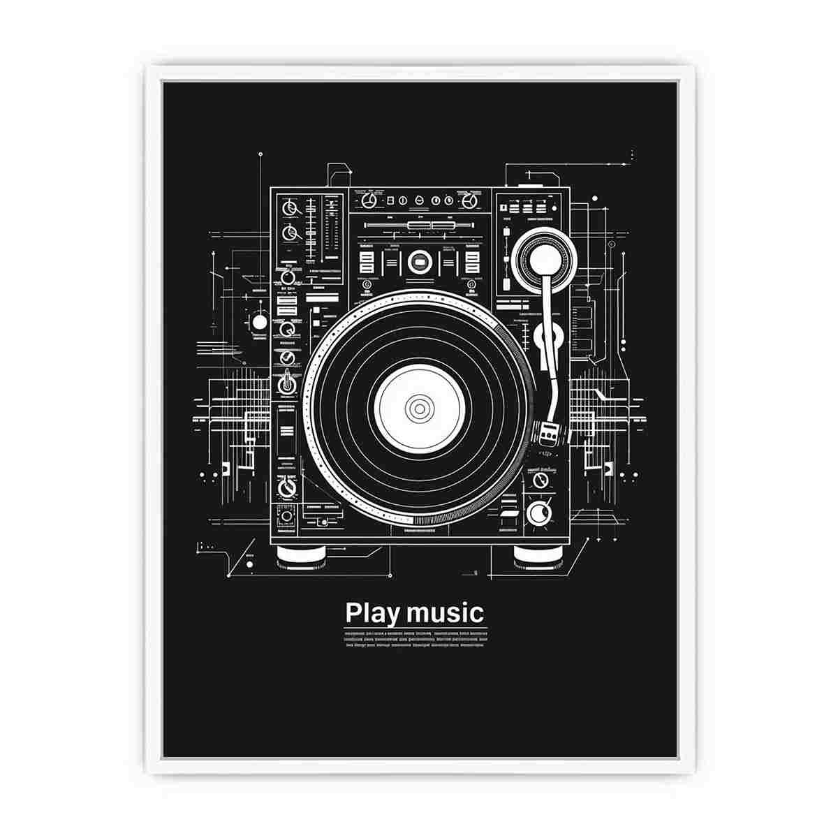 Play Music Framed Print