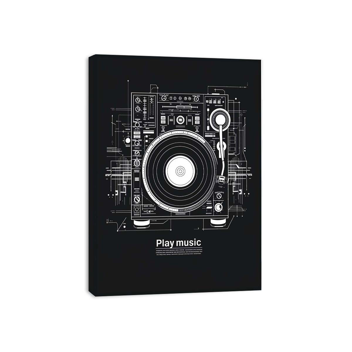 Play Music Canvas Print