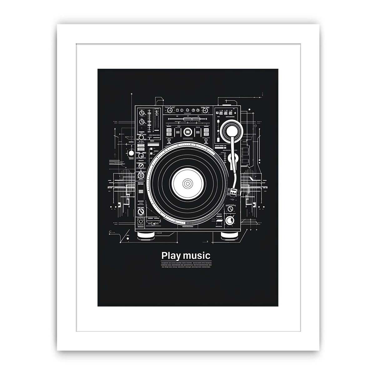 Play Music Streched canvas