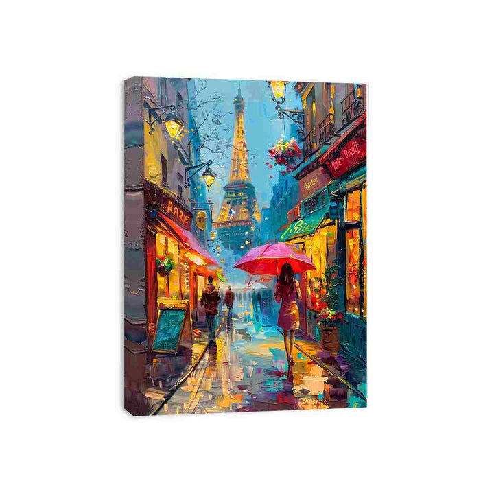 Paris Street Walk Canvas Print