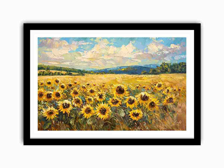 Sunflower Flame  Art Print