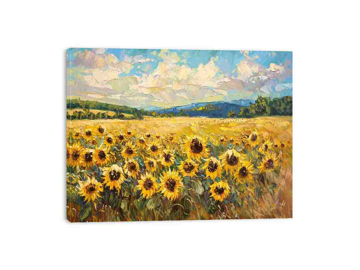 Sunflower Flame Canvas Print