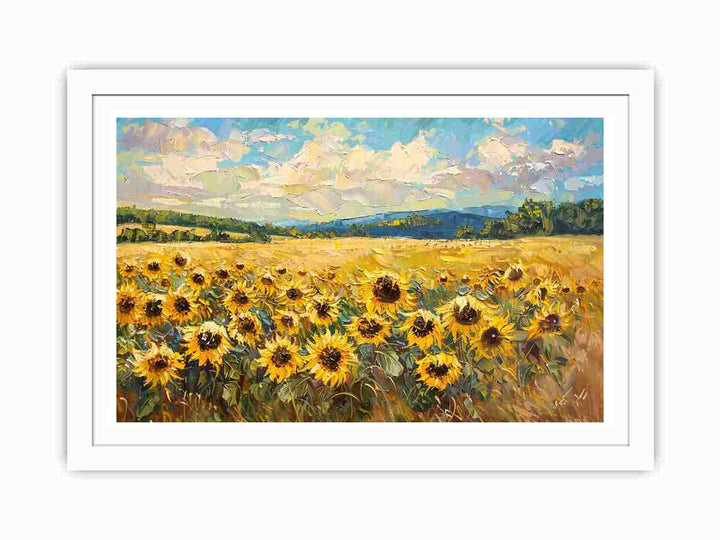 Sunflower Flame Streched canvas