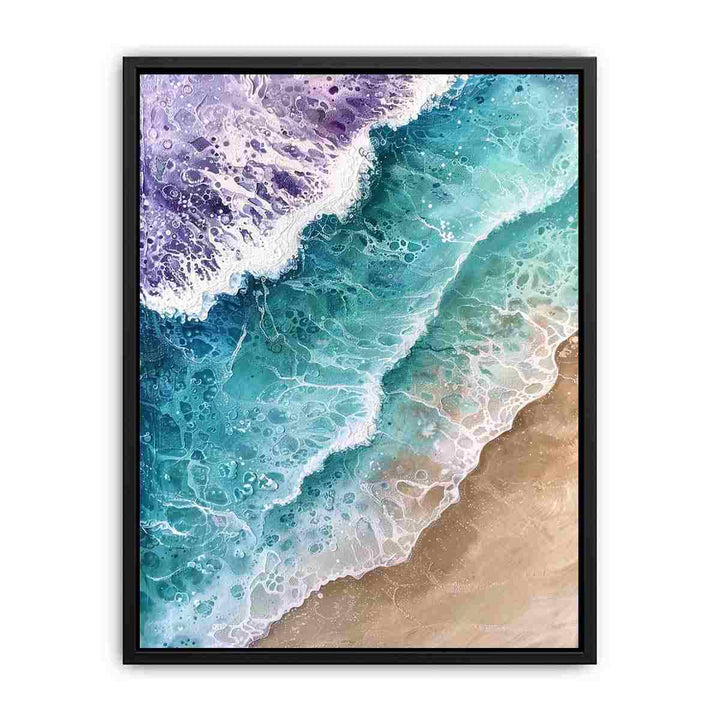 Teal Tide's Kiss  Painting