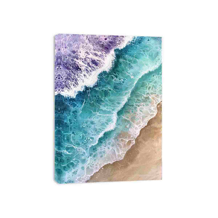 Teal Tide's Kiss Canvas Print