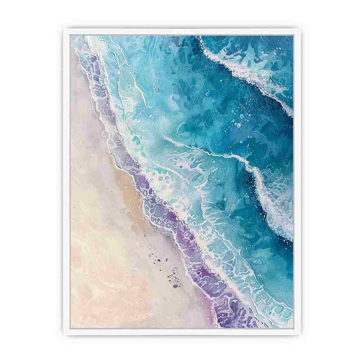 Ocean Teal Embrace Framed Print