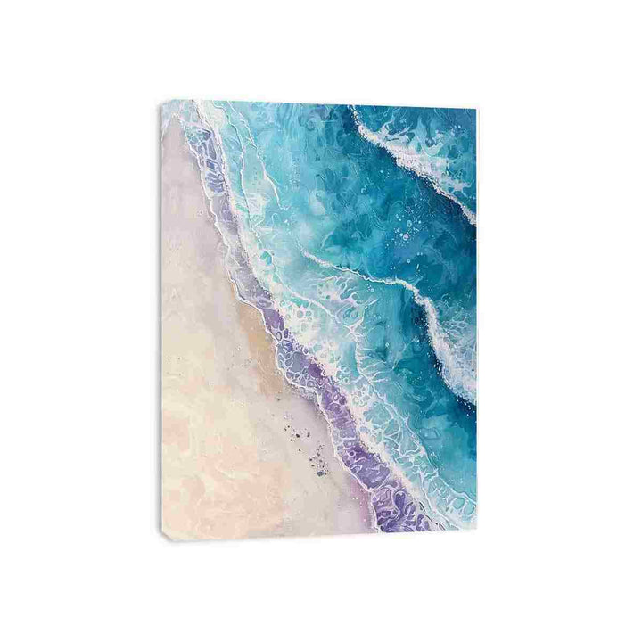 Ocean Teal Embrace Canvas Print