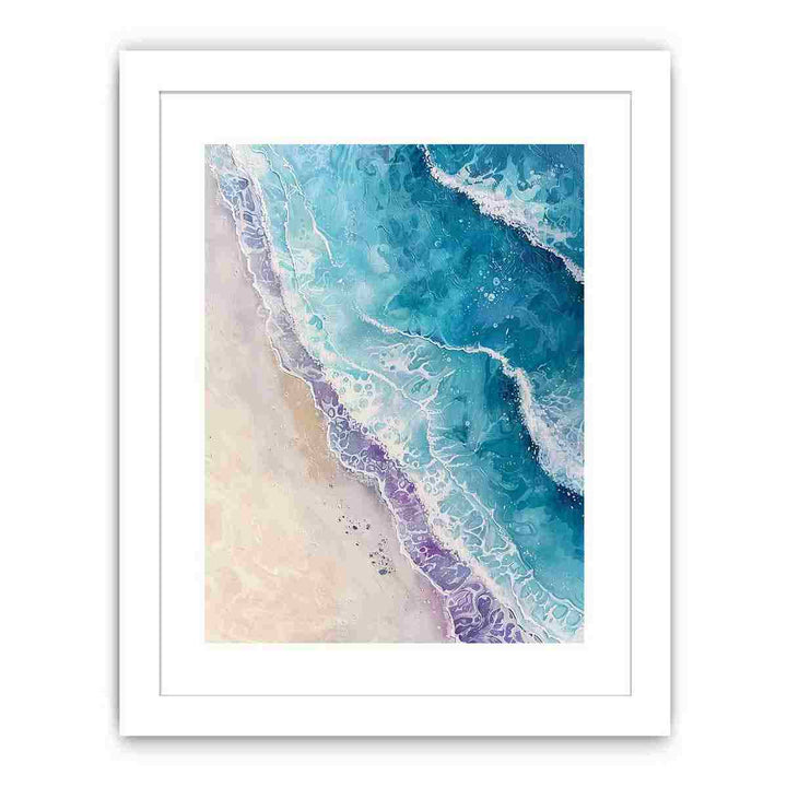 Ocean Teal Embrace Streched canvas