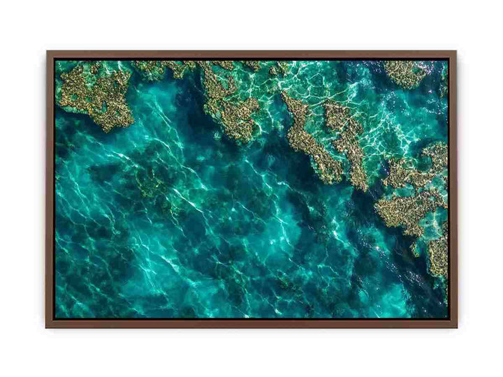 Teal Reef  Poster