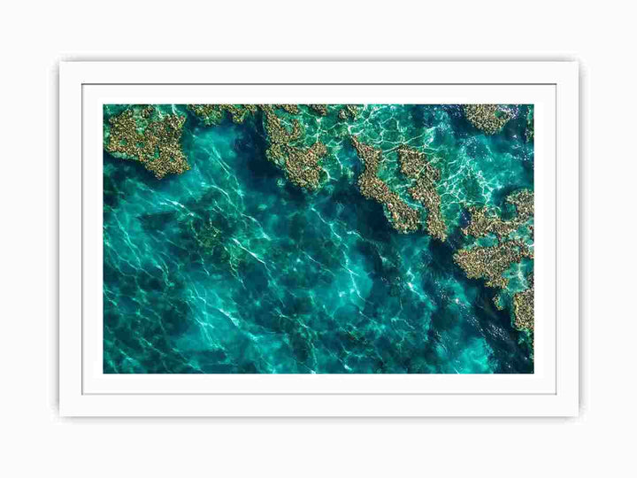 Teal Reef Streched canvas