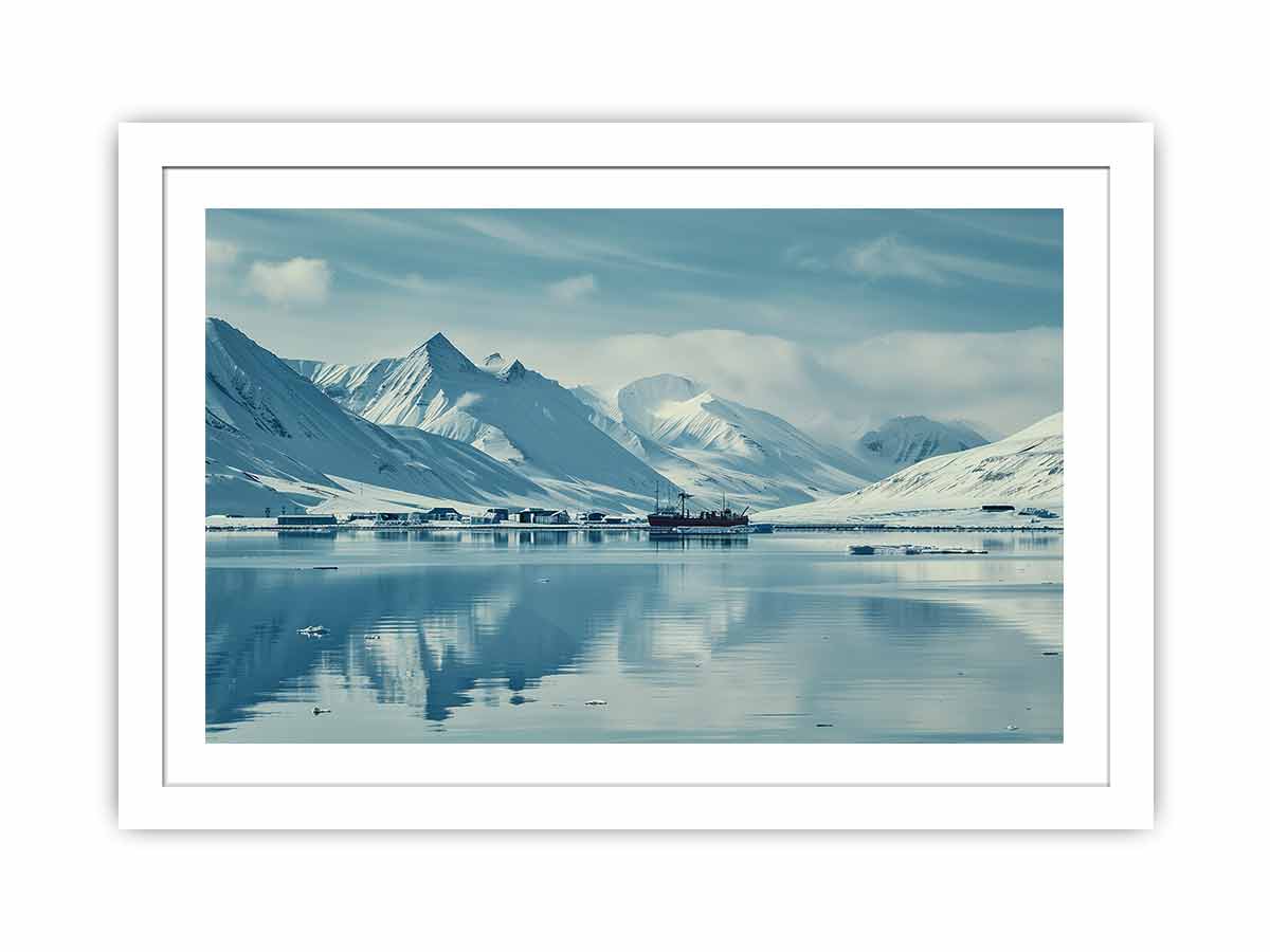 Svalbard Mountain Streched canvas