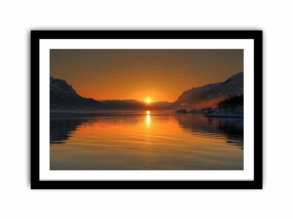 Midhnight Sun in Norway  Art Print