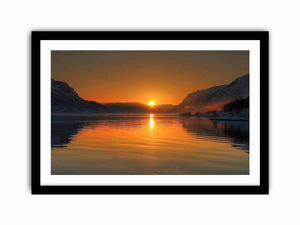 Midhnight Sun in Norway  Art Print