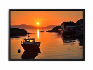 Midhnight Sun in Norway  Painting