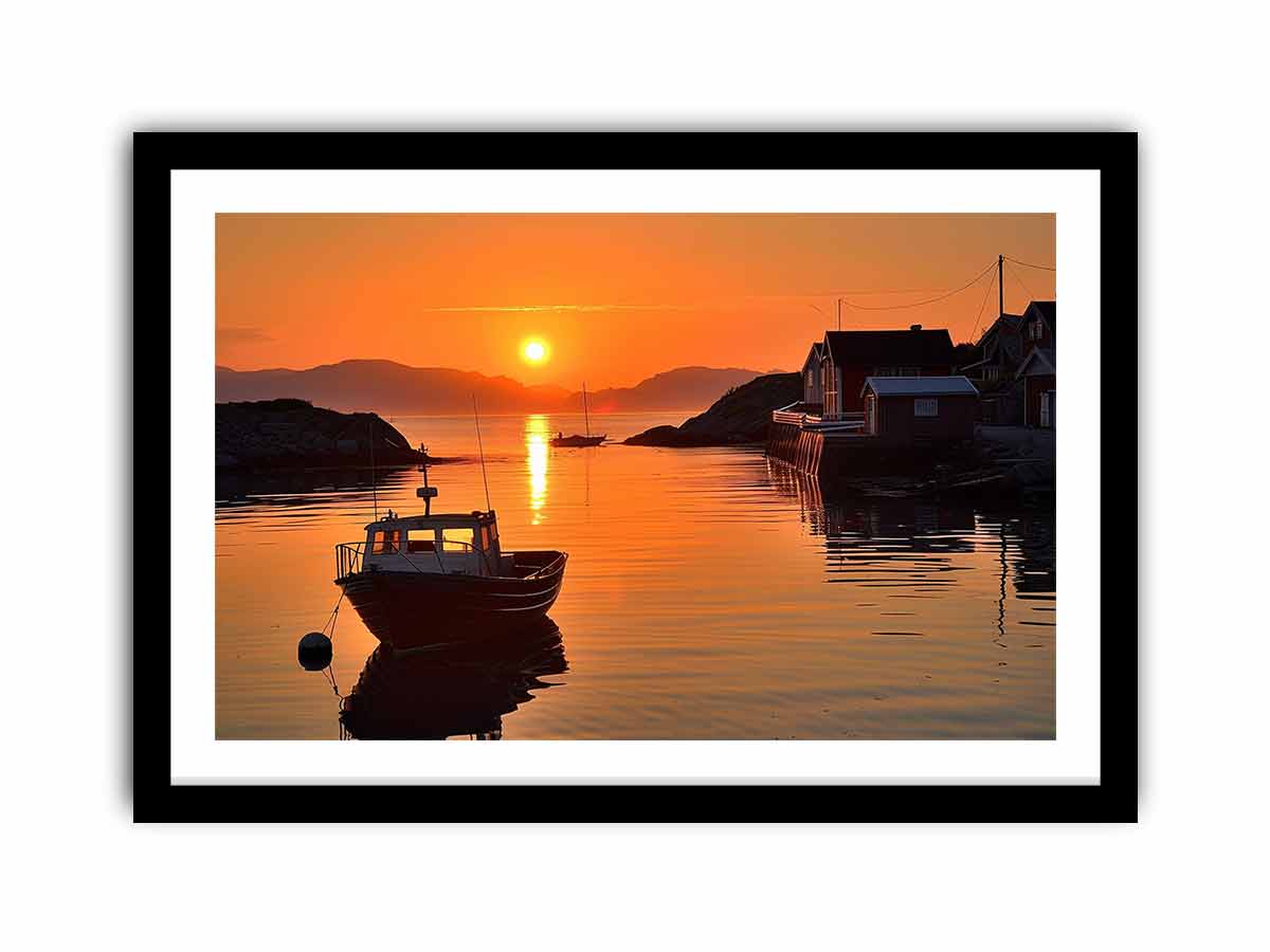 Midhnight Sun in Norway  Art Print